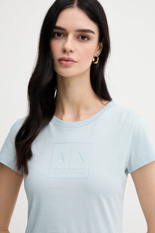 Îmbrăcăminte Armani Exchange tricou din bumbac XW000530.AF10359 albastru