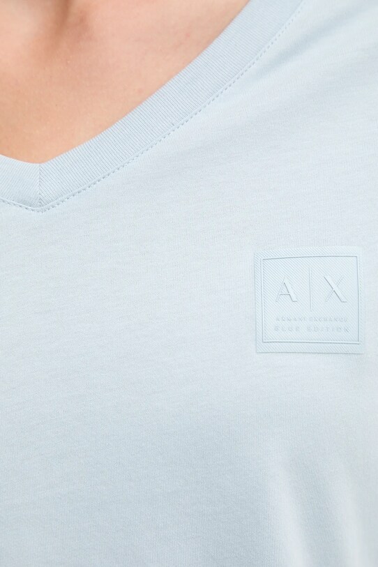 Bavlnené tričko Armani Exchange modrá XW000531.AF10359