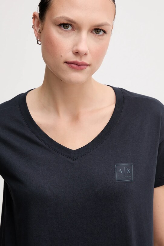 Oblečení Bavlněné tričko Armani Exchange XW000531.AF10359 námořnická modř