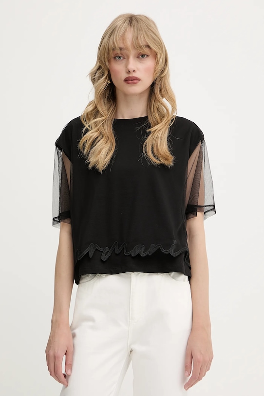 Tričko Armani Exchange kulatý černá XW000541.AF10359