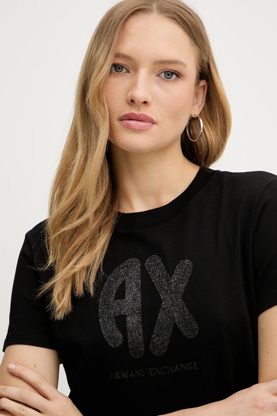 Bavlněné tričko Armani Exchange černá XW000548.AF10359