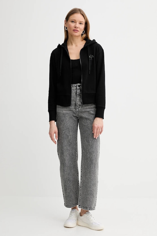 Top Armani Exchange XW000829.AF13729.NOS črna AA00
