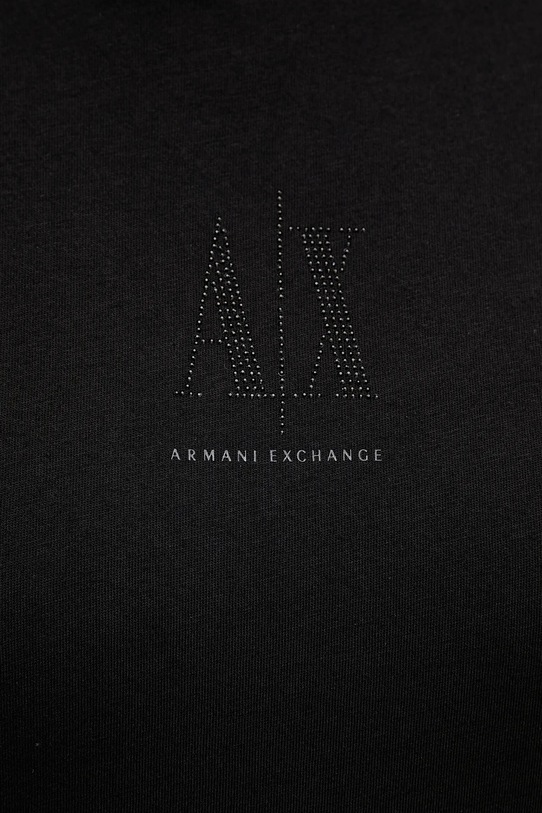Хлопковая футболка Armani Exchange XW000830.AF10356.NOS чёрный
