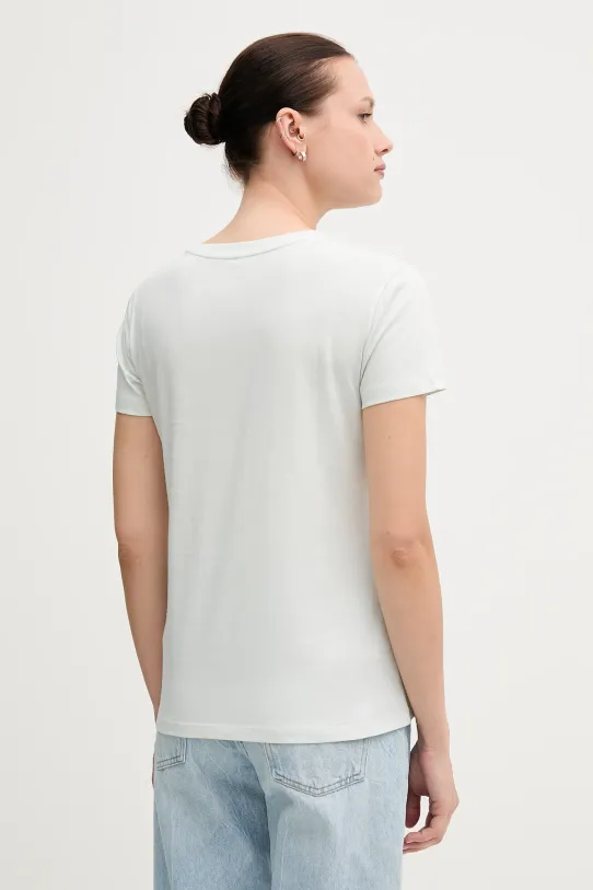 Pamučna majica Armani Exchange XW000839.AF10356 tirkizna AA00