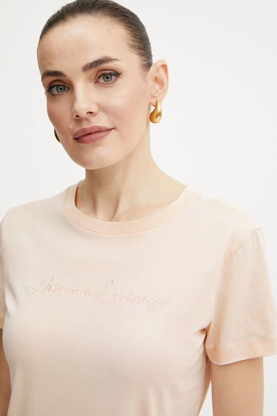 Bavlněné tričko Armani Exchange oranžová XW000839.AF10356