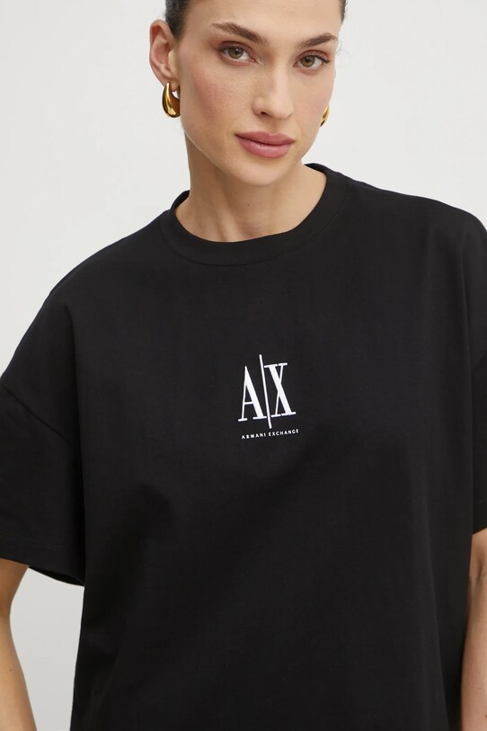 Armani Exchange t-shirt bawełniany czarny XW001182.AF15085.NOS
