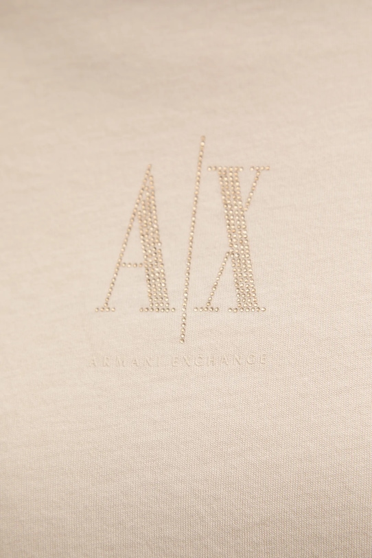 Armani Exchange tricou din bumbac XW000830.AF10356 bej