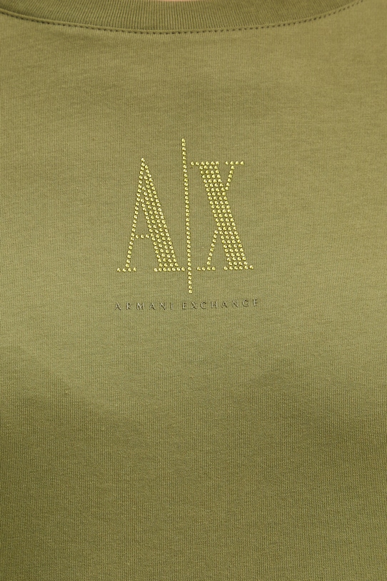 Памучна тениска Armani Exchange XW000830.AF10356 зелен