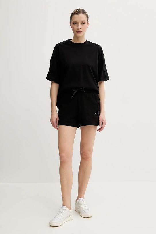 Armani Exchange pamut póló XW000514.AF11930 fekete SS25