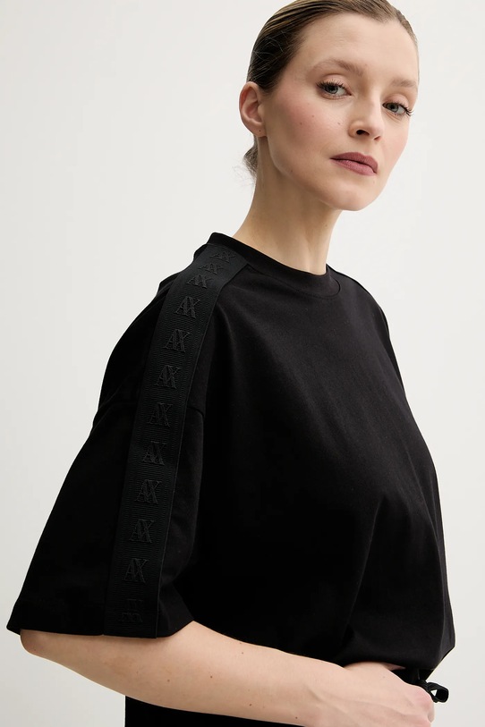 Armani Exchange pamut póló fekete XW000514.AF11930