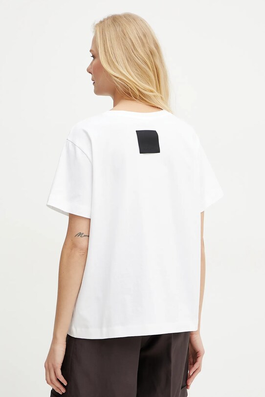 Îmbrăcăminte Liviana Conti tricou din bumbac L5SW76 alb