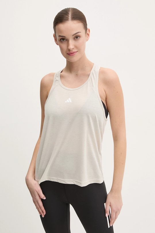 Топ для тренувань adidas Performance Train Essentials regular бежевий JC9521