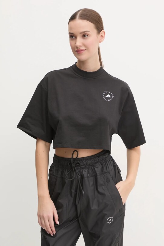 adidas by Stella McCartney t-shirt czarny JJ0080