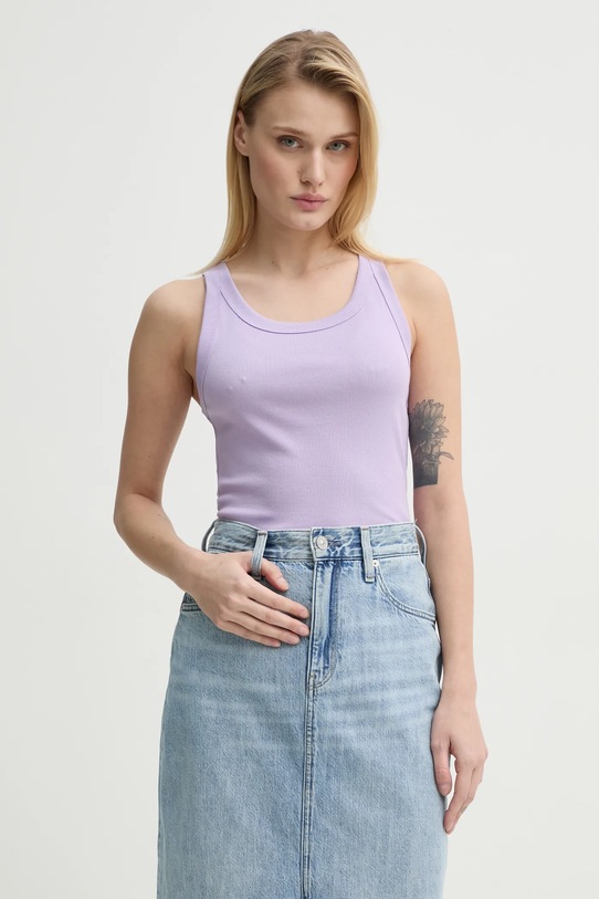 Top Marc O'Polo bez uzorka ljubičasta 5000005982