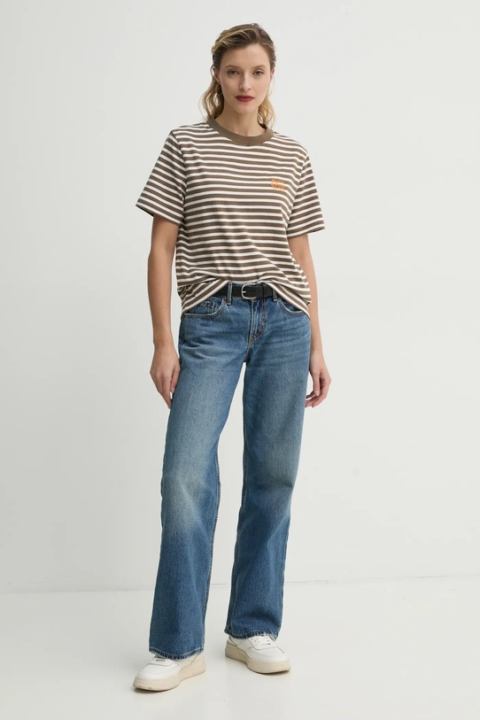 Bavlnené tričko Marc O'Polo 5000005953 biela SS25