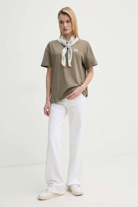 Marc O'Polo t-shirt in cotone 5000005916 verde SS25