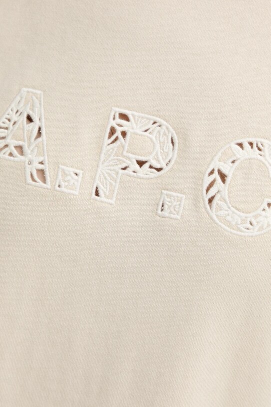 A.P.C. pamut póló annie - GOTS COHBQ.F26495 bézs