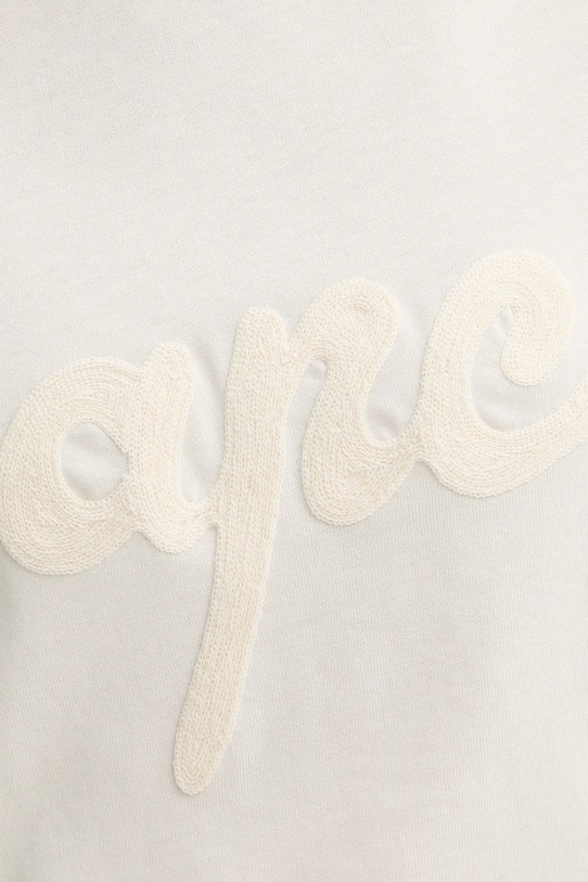 A.P.C. pamut póló t-shirt lenny - GOTS COHGS.M26504 bézs