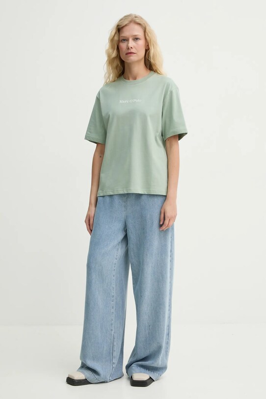 Βαμβακερό μπλουζάκι Marc O'Polo 502201251033 μπλε SS25