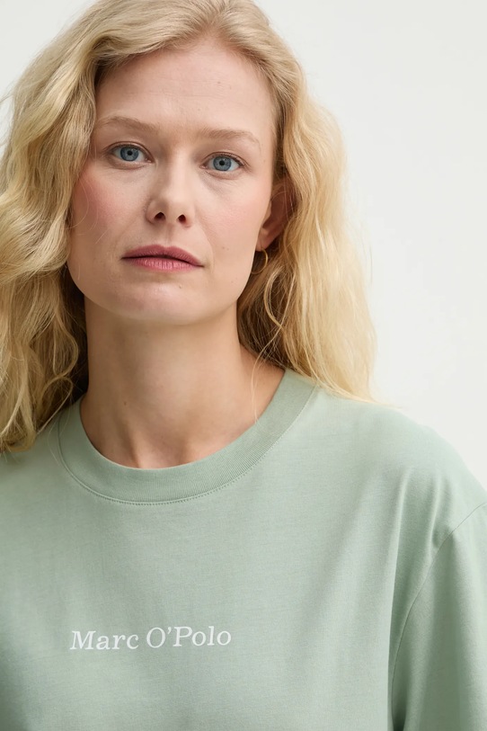 Marc O'Polo t-shirt bawełniany zielony 502201251033