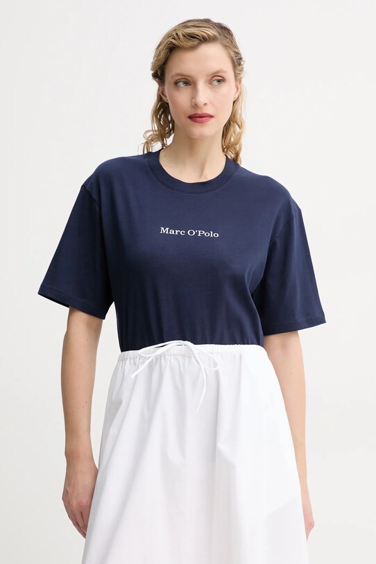 Marc O'Polo tricou din bumbac print bleumarin 502201251033