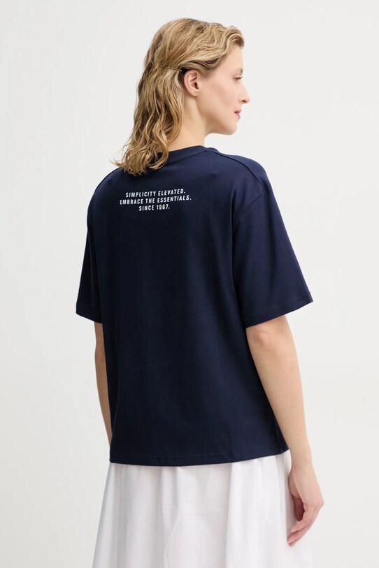 Îmbrăcăminte Marc O'Polo tricou din bumbac 502201251033 bleumarin