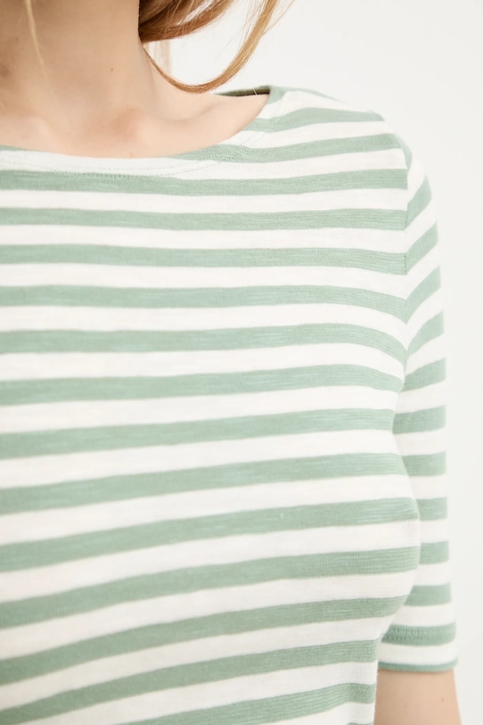 Хлопковая футболка Marc O'Polo 502219651333 зелёный