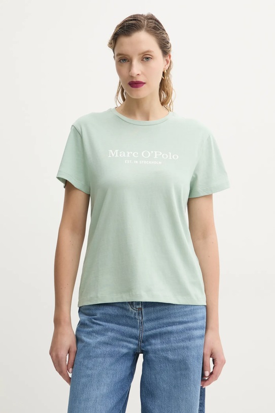 Бавовняна футболка Marc O'Polo бавовна зелений 502229351055