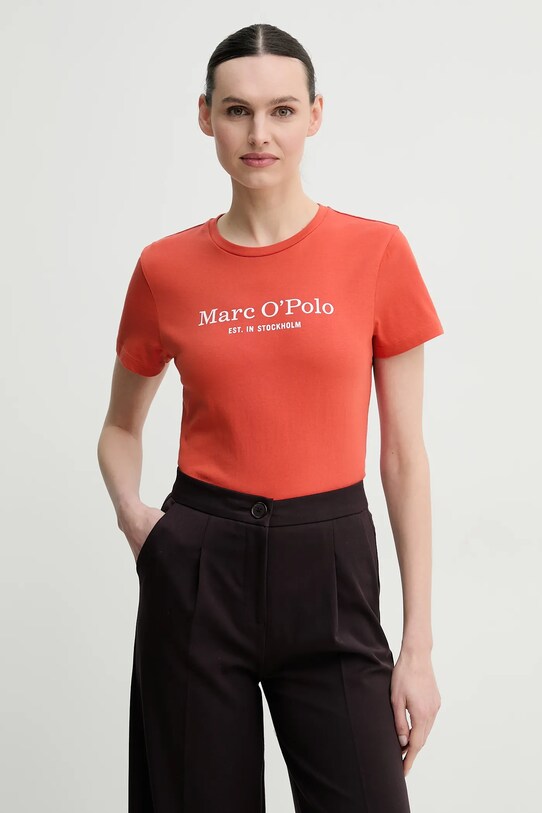 Хлопковая футболка Marc O'Polo хлопок оранжевый 502229351055