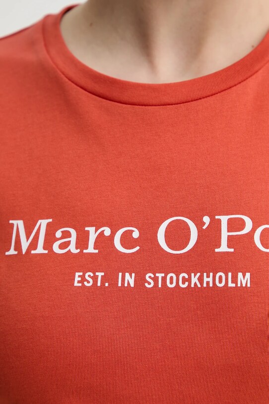 Хлопковая футболка Marc O'Polo 502229351055 оранжевый