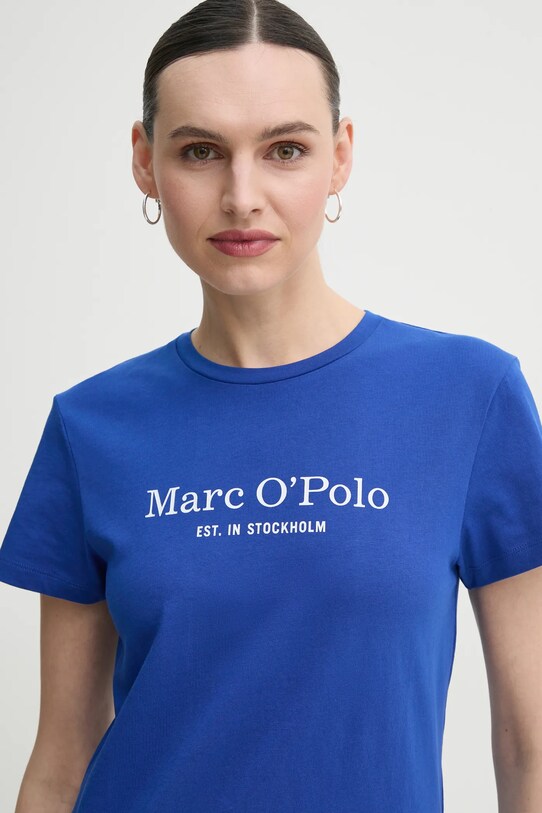 Bavlněné tričko Marc O'Polo fialová 502229351055