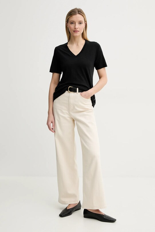 Marc O'Polo tricou 503212151381 negru SS25