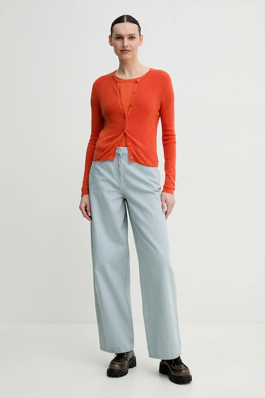 Тениска Marc O'Polo 503212151387 оранжев SS25