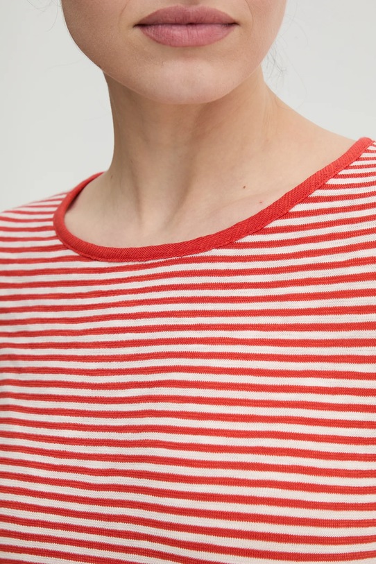 Marc O'Polo t-shirt bawełniany czerwony 503219651101