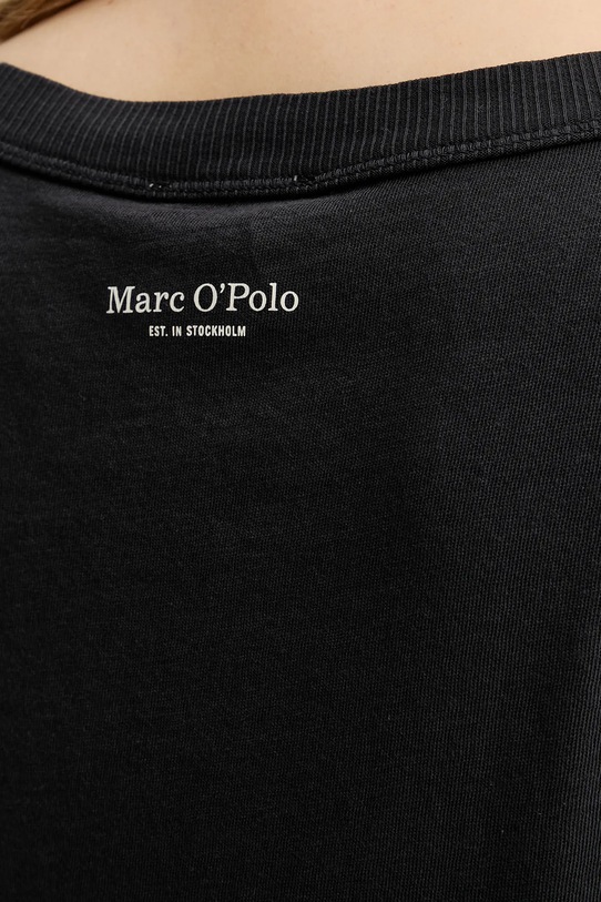 Bavlnené tričko Marc O'Polo 503226851069 čierna