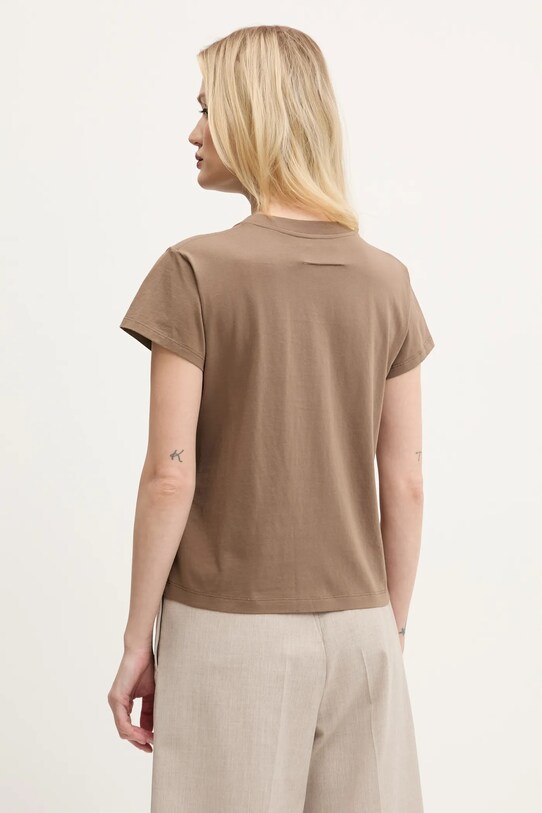 Îmbrăcăminte MM6 Maison Margiela tricou din bumbac S52GC0326 maro