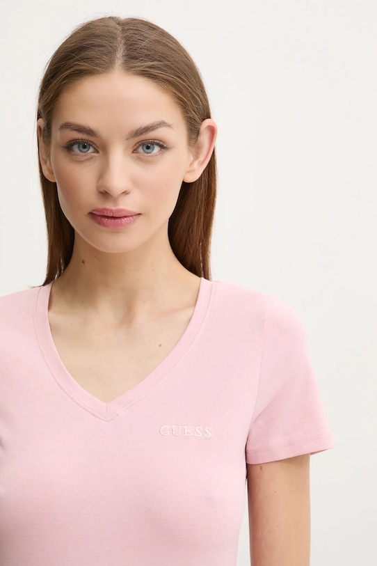 Îmbrăcăminte Guess tricou NEW CARRIE O5RI02.KBBU1 roz