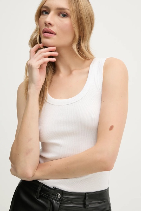 Pepe Jeans top LACEY uni alb PL505993