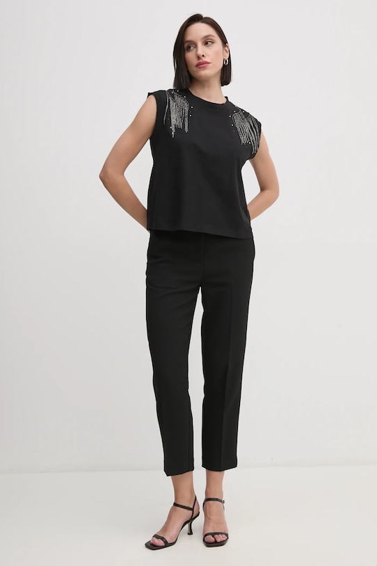 Top Pepe Jeans LYDIA PL505995 černá SS25