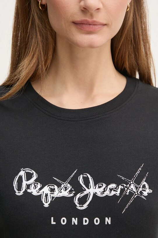 Бавовняна футболка Pepe Jeans LETICIA PL505997 чорний
