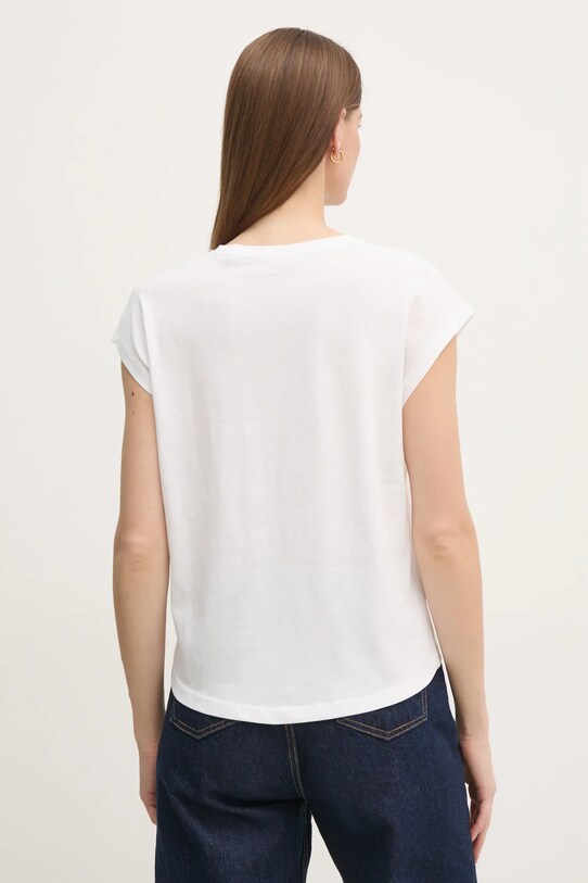 Îmbrăcăminte Pepe Jeans tricou din bumbac LORENA PL505998 alb