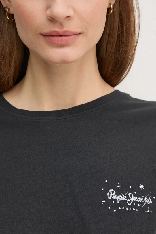 Бавовняна футболка Pepe Jeans LORENA PL505998 чорний