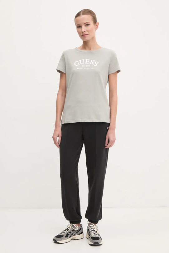 Kratka majica Guess MARGOT V5RI16.J1314 siva SS25