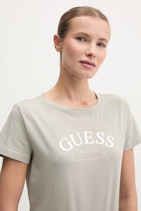 Guess tricou MARGOT verde V5RI16.J1314