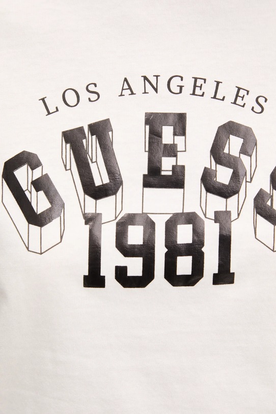 Guess t-shirt bawełniany MARTINA V5RI06.I3Z14 beżowy