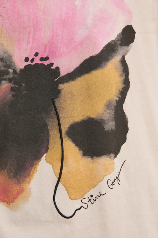 Bavlněné tričko Stine Goya SG.PS25.T009.2243 béžová