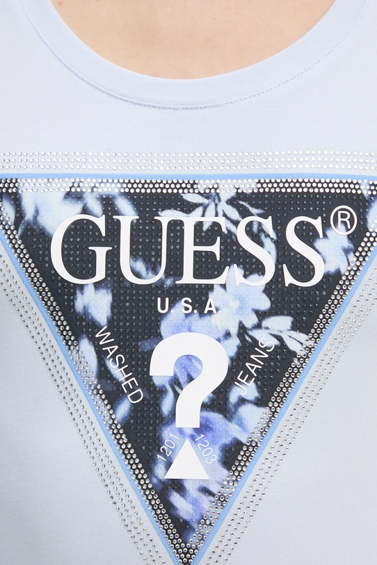 Guess tricou W5RI00.J1314 albastru