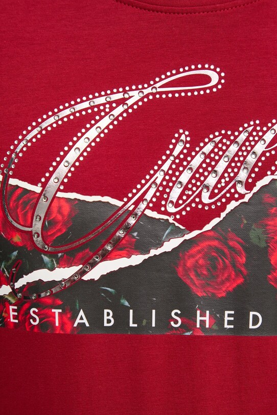 Guess tricou burgundia W5RI03.J1314