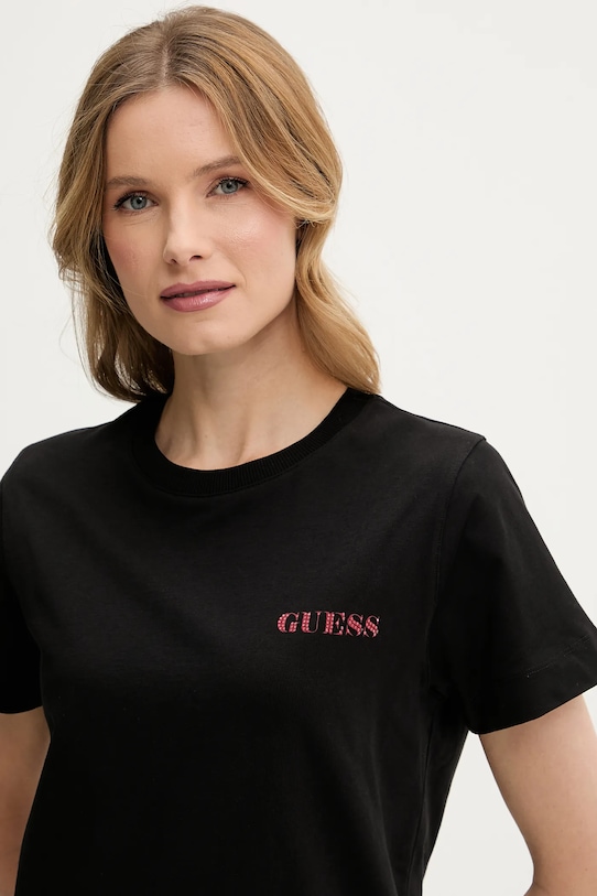 Odzież Guess t-shirt W5RI04.I3Z14 czarny