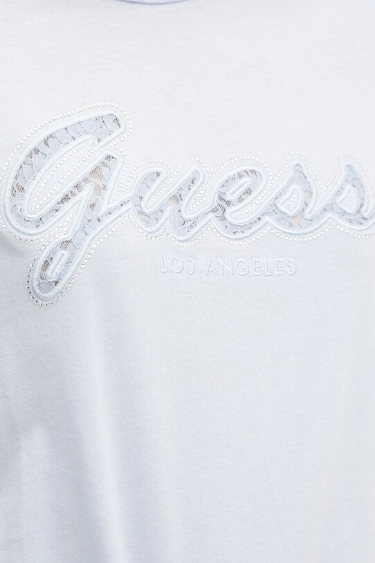 Памучна тениска Guess W5RI08.K9RM1 син